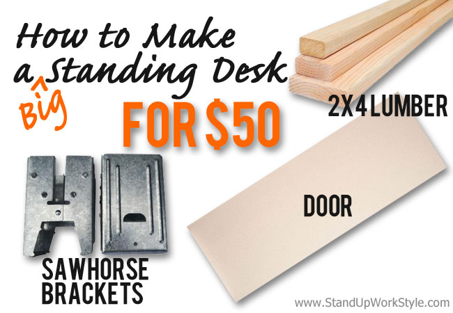 How To Make A Diy Standing Desk Door Table For 50