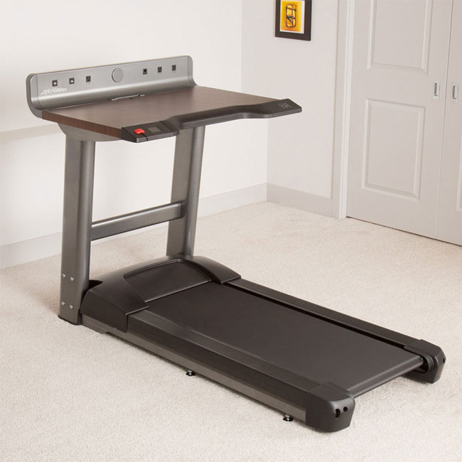 Life Fitness Walking Treadmill with Desk