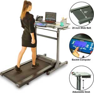 Exerpeutic 5000 Exerwork Treadmill Desk Combo - High Tech Features at a Low Price
