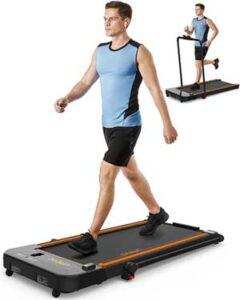 Urevo Walking and Running Treadmill with Folding Arms and Remote Control