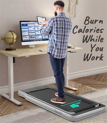 Costway Under Desk Treadmill Burns More Calories While You Work