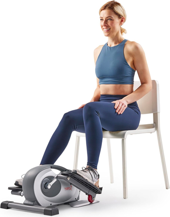 Sunny Health Seated Magnetic Elliptical Machine for Low-Impact Exercise and Burning Calories While Sitting