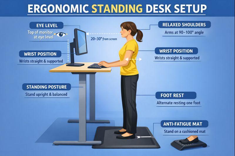 Ergonomic Guide for Standing Desks
